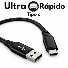 Cabo Tipo C Carregador Usb Ultra Rápido Reforçado 2 Metros Anti quebra Usb-c