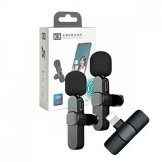 Microfone Condensador Duplo de Lapela Wireless Lightning