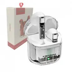 Fone de Ouvido Intra Auricular Bluetooth com Case de Carregamento Transparente