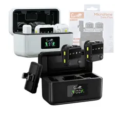Microfone de Lapela Conector Duplo com Redução de Ruído EL-1852