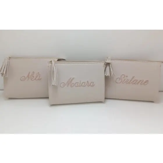 Necessaire Pequena Lembrancinhas Casamento Bordada