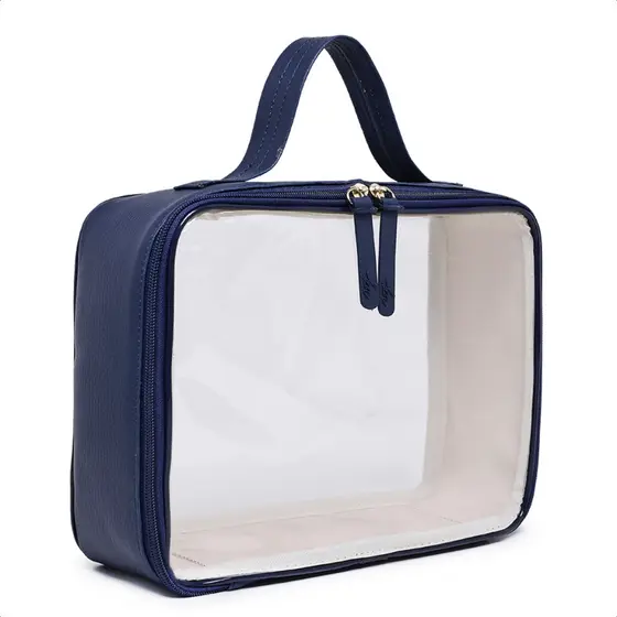 Maleta Necessaire Transparente G Organizadora De Maquiagens