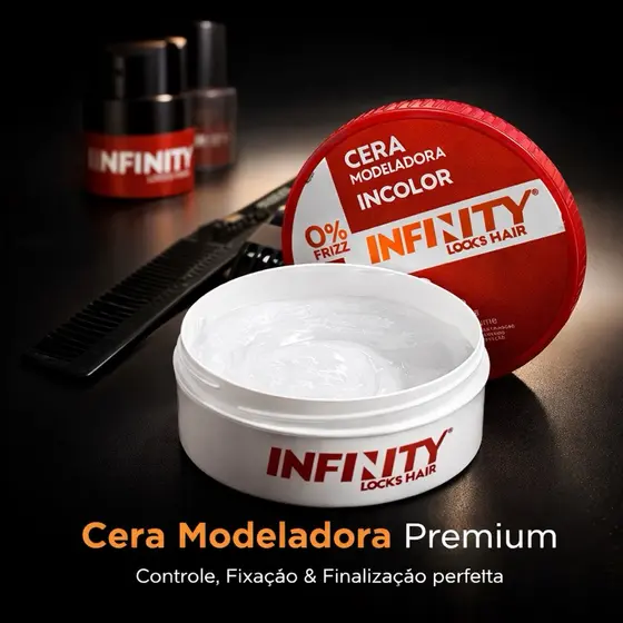 Pomada Cabelo Cera Modeladora Brilho 80 g Fixação Forte  Redutor de Volume COMPRE 4  ECONOMIZE MUITO