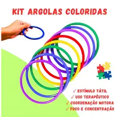 Kit Argolas Coloridas Arremesso ao Alvo