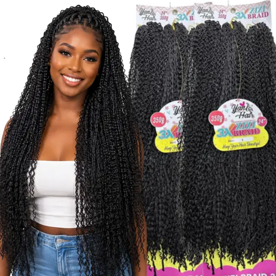 Cabelo Trançado Miojinho Kanekalon 700 Gramas 2 Pacotão