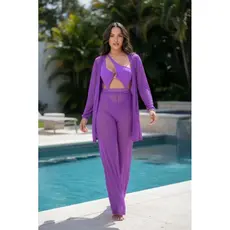 Conjunto feminino Quimono e pantalona em tule verao star