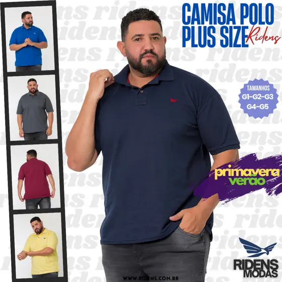 Camisa Gola polo plus  size  masculina  super  promoção Aproveite