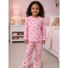 Pijama Longo Infantil Feminino Masculino Manga Longa Inverno Personagens Sortido Frio Outono Inverno