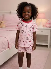 Pijama infantil Feminino Masculino Estampado Personagem Barato Premium Bonito Diferenciado Afd