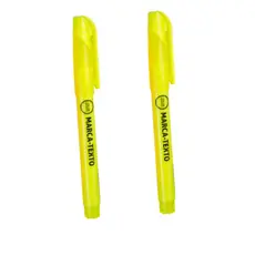 Marca texto amarelo escolar material escolar