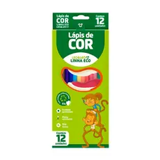 Lápis de Cor escolar com 12 cores - Eco Leo&Leo material escolar multicolor