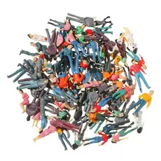 Kit 25 a 100 Miniaturas Pessoas Escala Ho - 1:75 Para Maquete