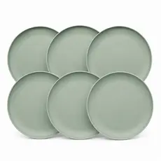 KIT 6 PRATOS PLÁSTICO RASO DE JANTAR NÃO QUEBRA PODE IR NO MICROONDAS E LAVA LOUÇA LIVRE DE BPA SUPER RESISTENTE