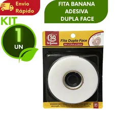 Fita Banana Adesiva Dupla Face De Espuma Para Artesanato Decoração e Scrapbook 4mx1,7cmx1,5mm