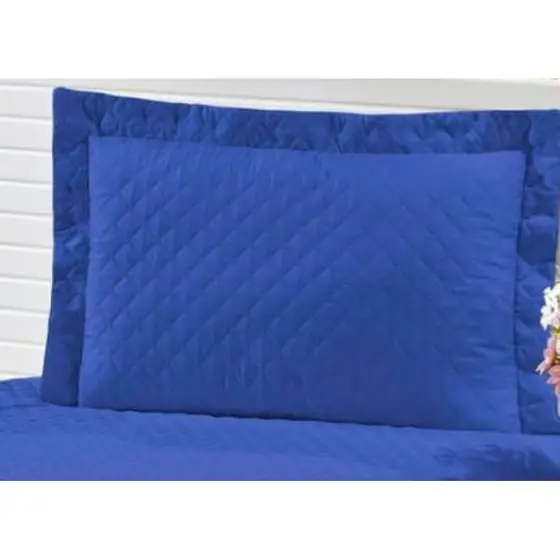 4capa porta travesseiro 70x50 matelado azul/várias cores disponíveis