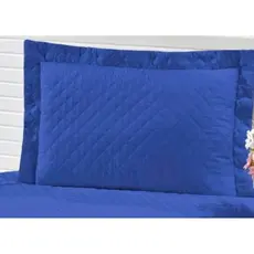 4capa porta travesseiro 70x50 matelado azul/várias cores disponíveis