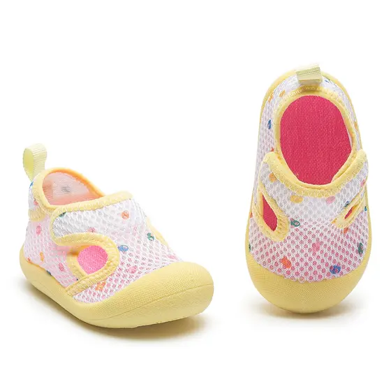 Sandália Antiderrapante Praia Infantil Menina Respirável Calce Fácil Bebê Verão Rosa Amarelo Lilás Lolikids