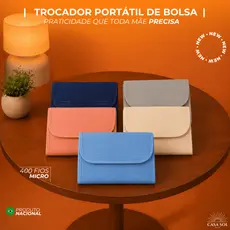 TROCADOR DE BOLSA | TROCADOR PORTÁTIL | ULTRA SLIM |DOBRÁVEL | LISO | PRATICO | CORES