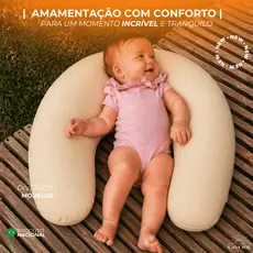 ALMOFADA AMAMENTAÇÃO | EXTRA GRANDE | ERGONÔMICA | LISA | 400 FIOS | MICRO