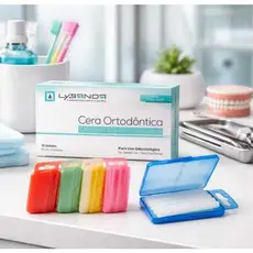 Cera Ortodôntica Proteção de Aparelho Braquetes 10 Caixinhas Lyzanda Profissional