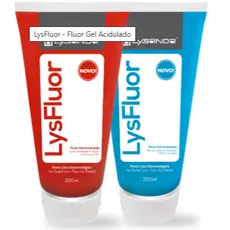 Flúor Gel  Acidulado Lysanda 200 ML Sabor Morande Tutti-Frutti Previne Caries e Sensibilidade