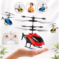 Helicóptero Voador Controle Remoto Sensor Recarregável Mini Drone Avião Brinquedo
