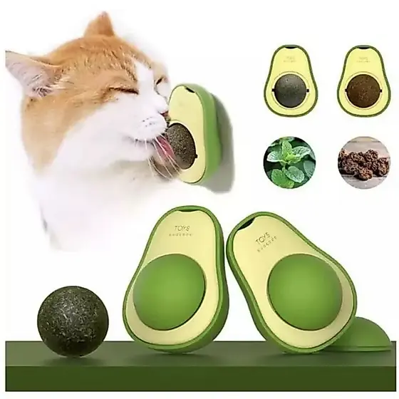 Brinquedo De Abacate Com Catnip Para Gatos