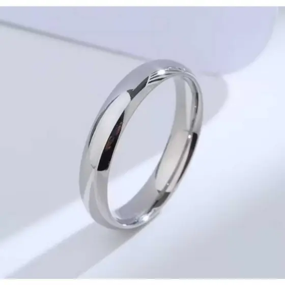 Aliança Namoro Noivado Boleada 4mm Avulsa Em Aço Inox