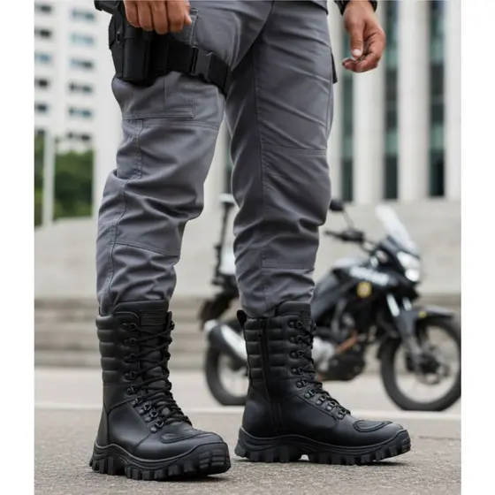 Coturno Militar Lughato Oficial Unissex imperdível