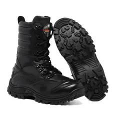 COTURNO MILITAR LUGHATO OFICIAL COM ZÍPER SEMI IMPERMEÁVEL SEGURANÇA