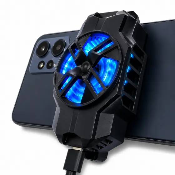 Cooler Resfriador Celular Gamer RGB Placa Peltier Gela Rápido -3 Graus Tipo C Live Home Office