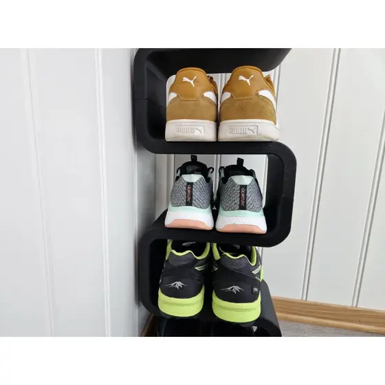 Sapateira Vertical Organizador De Sapatos Multiuso Prateleira Nicho Parede Quarto Entrada Modulável