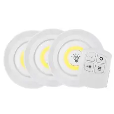 6/9/12 Pcs Lampada Luminaria Led Spot Sem Fio Controle Remoto Luz LED.