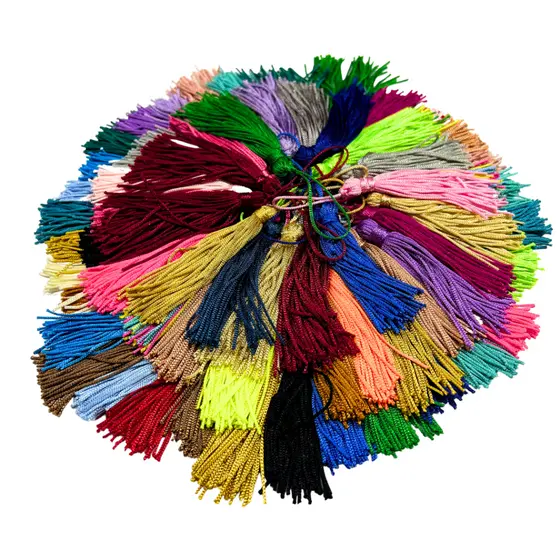 Franja Pingente Tassel De Seda - 7cm - 30pçs - Escolha A Cor