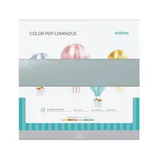 Papel Color Pop Luminous Prata Mimo - 30,5 x 30,5 cm - 250 gr - 20 unds