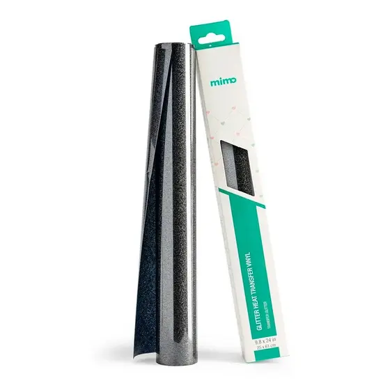 Transfer Glitter - Preto Absoluto - Mimo - 25 x 61 cm- 1 Unid