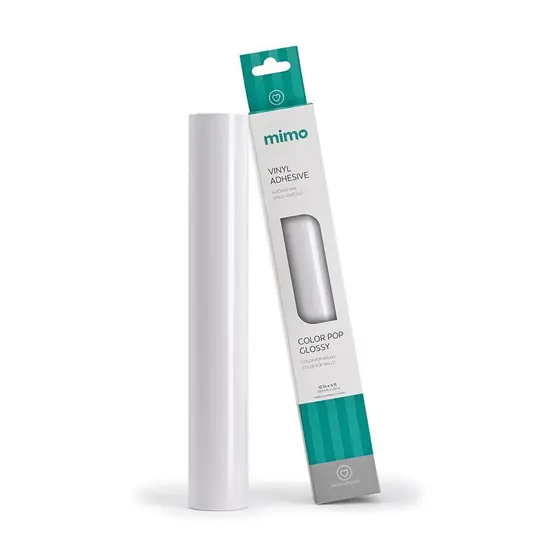 Adesivo Vinil Color Pop Brilho - Branco Neve - Mimo - 30,5 cm x 1,22 m - 1 Und