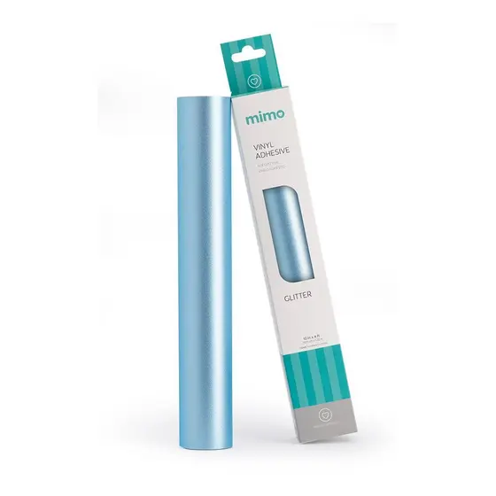 Adesivo Vinil Glitter - Azul Tiffany - Mimo - 30,5 cm x 1,22 m - 1 Unid