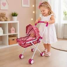 Brinquedo Carrinho de Boneca Menina Cupcake Vencedor