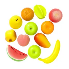 Kit 12 Frutas Sortidas Artificiais Realista Decorativas 23536 - Vencedor