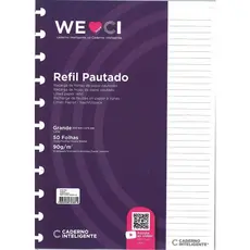 Refil Pautado Caderno Inteligente 50 Fls