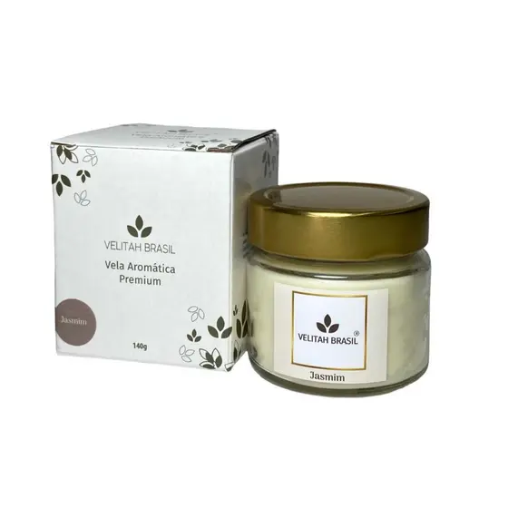 Vela Aromática Premium Jasmim 140g Velitah Brasil