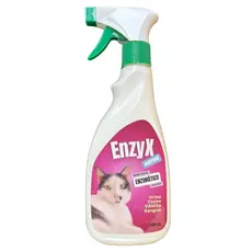 EnzyX Gatos 500 mL ENZIMÁTICO eliminador de odores PET urina fezes vômito sangue tipo Enzimac enzima
