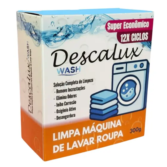 Descalux Wash 300g - Limpa Máquina De Lavar Roupa - Pastilha tablete limpador Lavadora