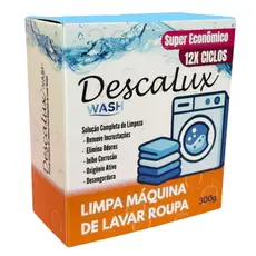 Descalux Wash 300g - Limpa Máquina De Lavar Roupa - Pastilha tablete limpador Lavadora