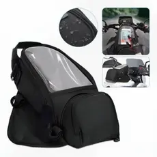 BOLSA  BAG TANQUE COMBUSTIVÉL ALFORGE MALA UNIVERSAL MOTOQUEIRO RESISTENTE A ÁGUA VISOR GRANDE E DUAAS ALÇAS LATERAIS