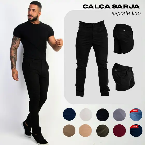 Calça Masculina Esporte Fino Estilo Social - Sport Fino