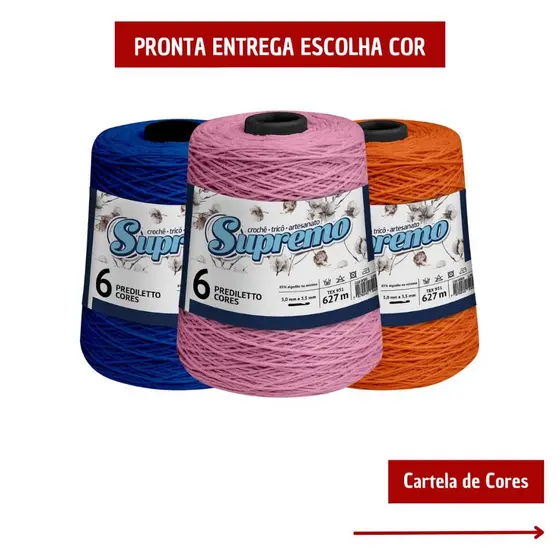 Barbante Supremo 600g PREDILETTO FIO 6