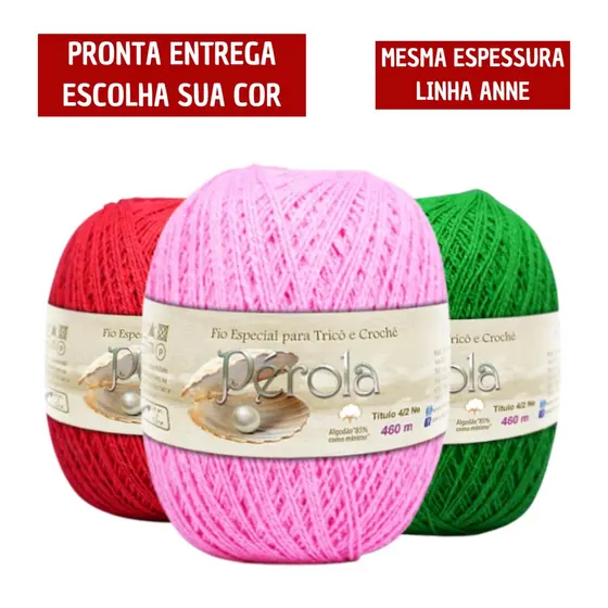 Linha/Fio Pérola São João Nº 2 (Mesma Espessura Anne) Várias Cores Promoção