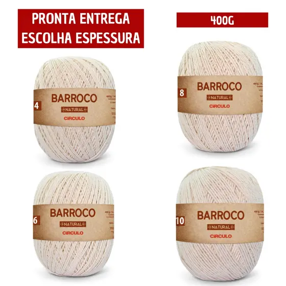 Barbante Barroco Natural - 400g